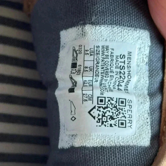 Sperry Striper II CVO Deck Sneakers, Men's Size 9 1/2, Gray (STS22044) - Picture 8 of 13